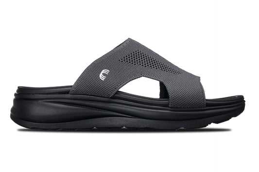 CALTO - X1658 - Aumento 5 cm (Nero/Grigio Scuro Lavorato a Maglia)