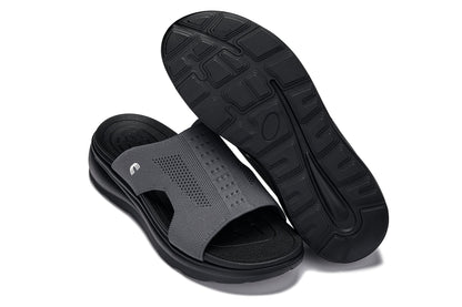 CALTO - X1658 - Aumento 5 cm (Nero/Grigio Scuro Lavorato a Maglia)