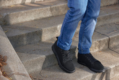 CALTO - X2320 - 6 cm in più (Nero/Suola Nera) - Sneaker Casual con Lacci - Leggera