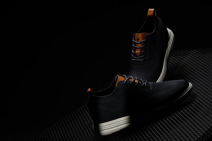 CALTO - X2636 - 7 cm in più (Grigio ferro/Marrone) - Scarpa casual stringata da passeggio - Leggera
