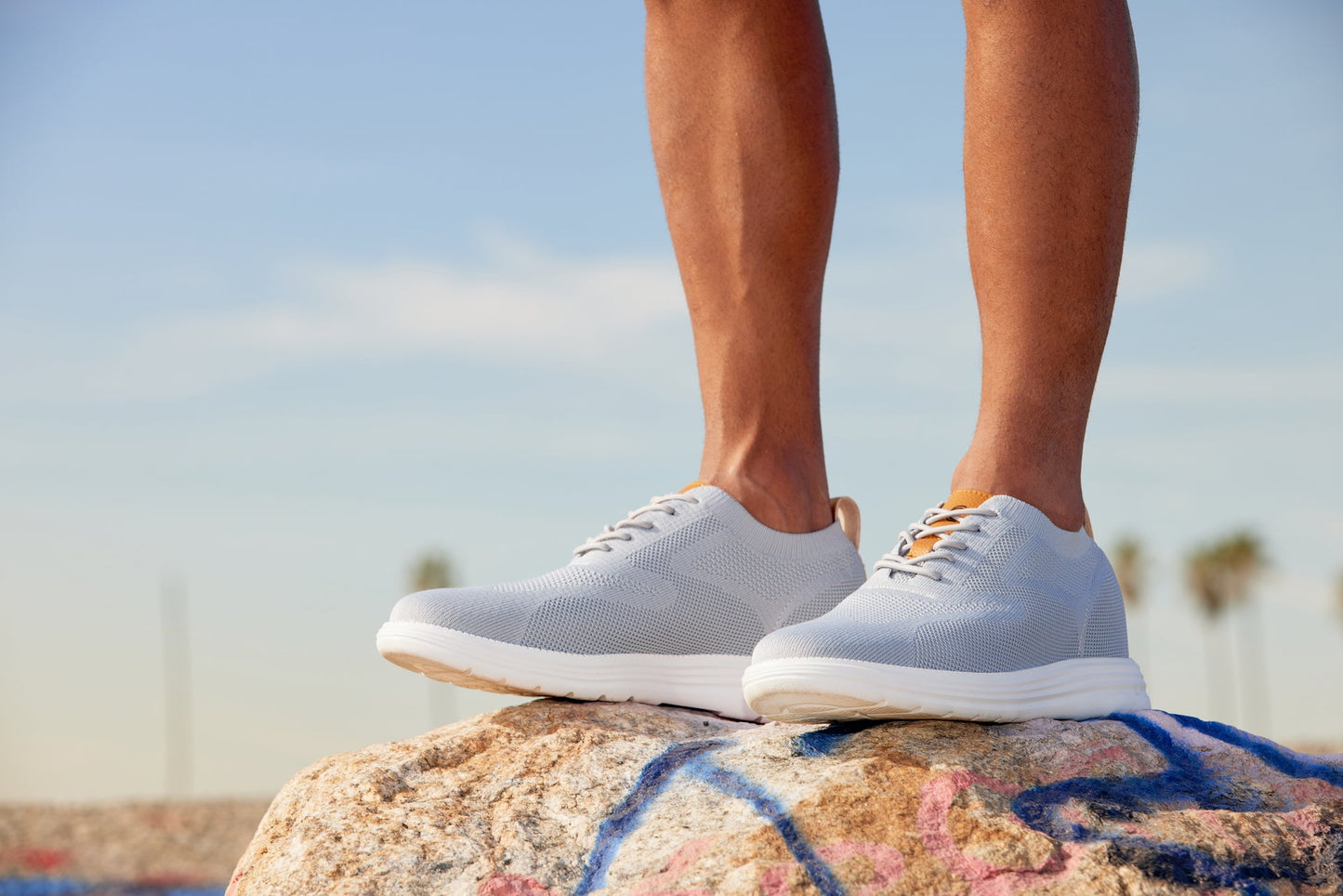CALTO - X2637 - 2.8 pollici più alto (grigio peltro/marrone) - Scarpe stringate casual da passeggio - Leggere