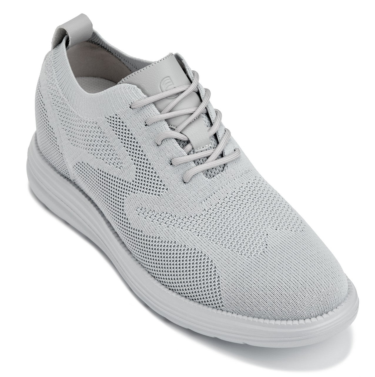 CALTO - X2640 - 7,1 cm Più Alto (Peltro/Suola Grigio Chiaro) - Scarpa Casual Allacciata - Leggera
