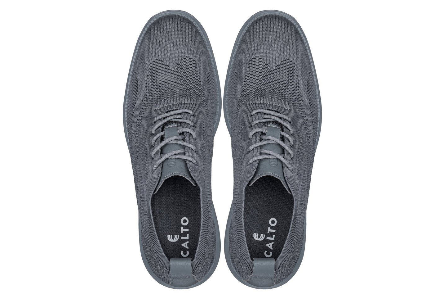 CALTO - X2641 - 7,1 cm più alto (suola Iron/Dark Grey) - Scarpa casual stringata - Leggera