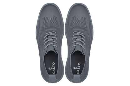 CALTO - X2641 - 7,1 cm più alto (suola Iron/Dark Grey) - Scarpa casual stringata - Leggera