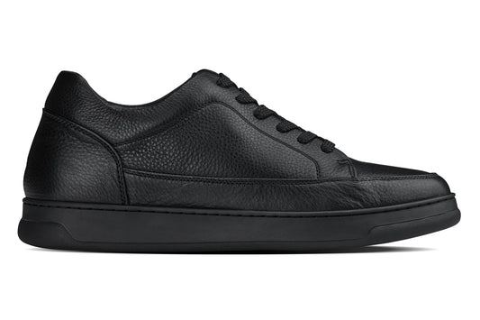 CALTO - Y7111 - 2.6 Pollici Più Alto (Nero) - Sneakers Rialzate in Pelle Martellata