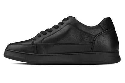 CALTO - Y7111 - 2.6 Pollici Più Alto (Nero) - Sneakers Rialzate in Pelle Martellata