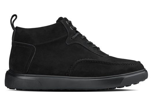 CALTO - Y7113 - 2.8 Pollici Più Alto (Nero) - Sneak-Boots Mocassino in Nubuck Scamosciato