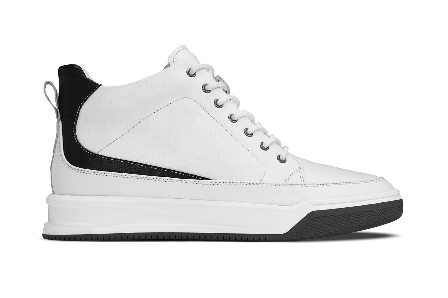 CALTO - Y7151 - 6.6 cm in più (bianco sporco) - Sneaker-Stivaletto alla Caviglia in Pelle