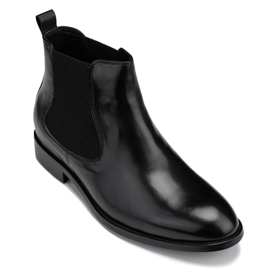 CALTO - Y72230 - 2.8 Inches Taller (Nero) - Chelsea Boots