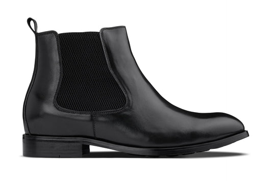 CALTO - Y72230 - 2.8 Inches Taller (Nero) - Chelsea Boots