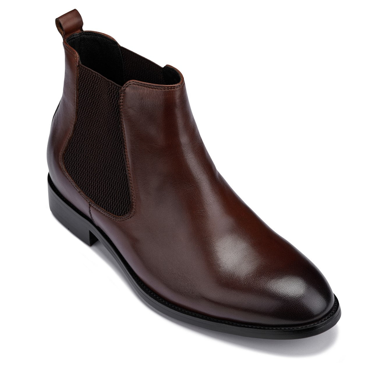 CALTO - Y72231 - 7 cm in più (Marrone Caffè) - Stivali Chelsea