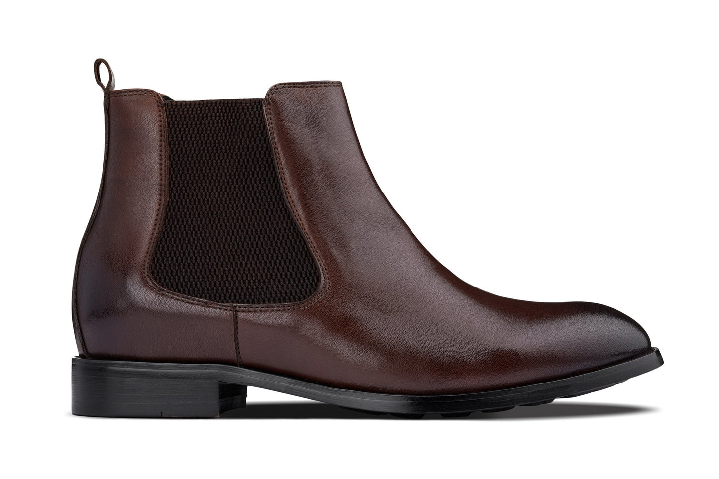 CALTO - Y72231 - 7 cm in più (Marrone Caffè) - Stivali Chelsea