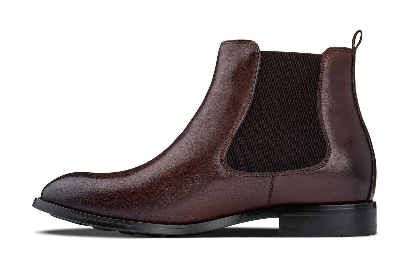 CALTO - Y72231 - 7 cm in più (Marrone Caffè) - Stivali Chelsea