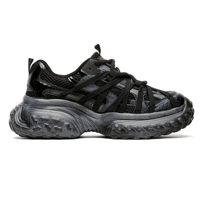 S8888 Sneakers nere con suola effetto pneumatico