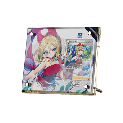 Supporto per esposizione in mattoncini per carte anime Pokémon PTCG