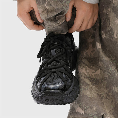 S8888 Sneakers nere con suola effetto pneumatico