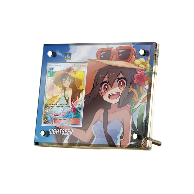 Supporto per esposizione in mattoncini per carte anime Pokémon PTCG