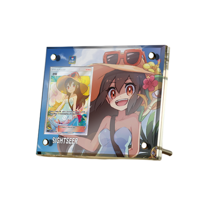 Supporto per esposizione in mattoncini per carte anime Pokémon PTCG