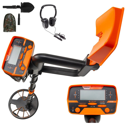Metal Detector Subacqueo Impermeabile Rilevatore di Metalli Sotterraneo ad Alta Precisione con Display LCD per Adulti e Bambini Cuffie Rilevatore Automatico (Giallo 3010)