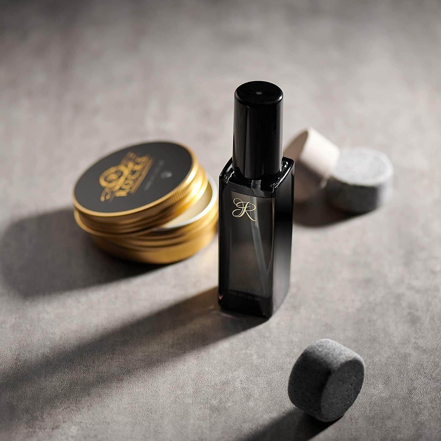 L'essentiel pour Monsieur - Coffret Cadeau Pierres à Whisky et Trousse de Toilette