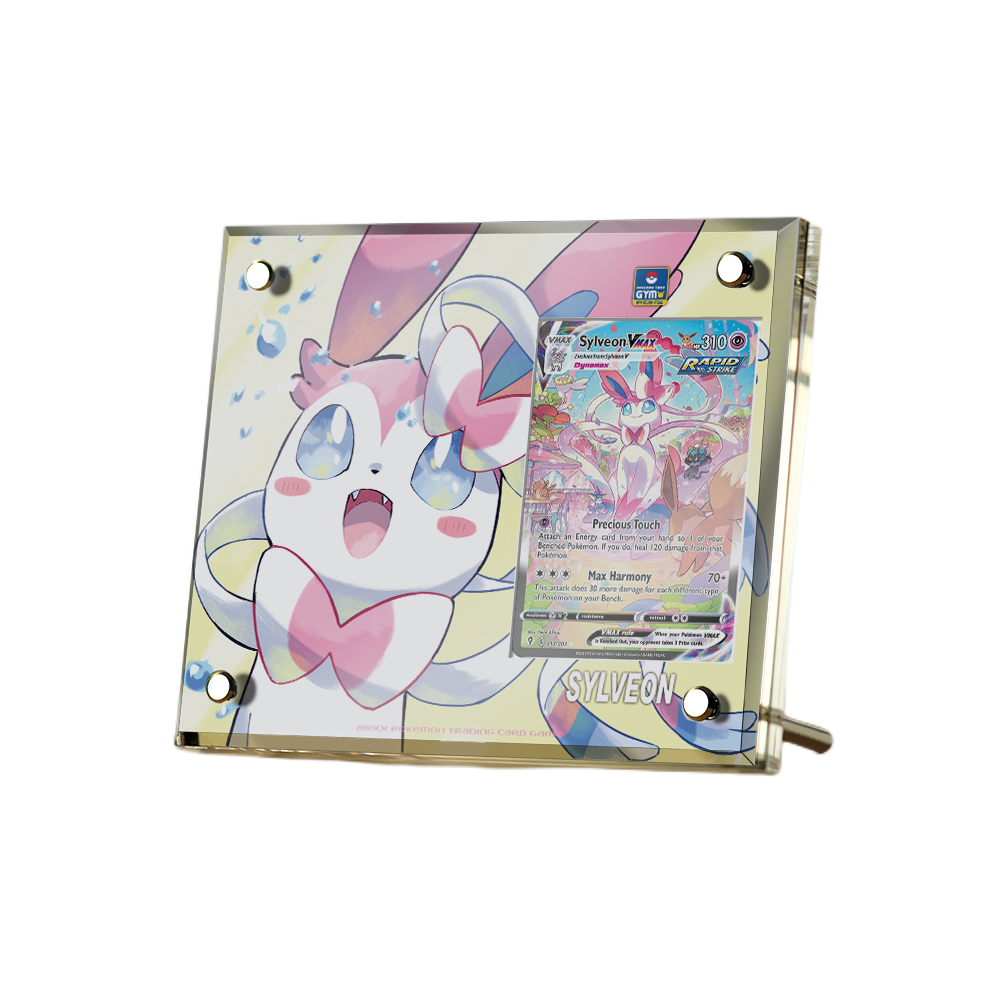 Supporto per esposizione in mattoncini per carte anime Pokémon PTCG