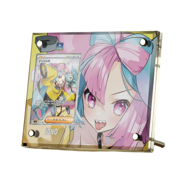Supporto per esposizione in mattoncini per carte anime Pokémon PTCG