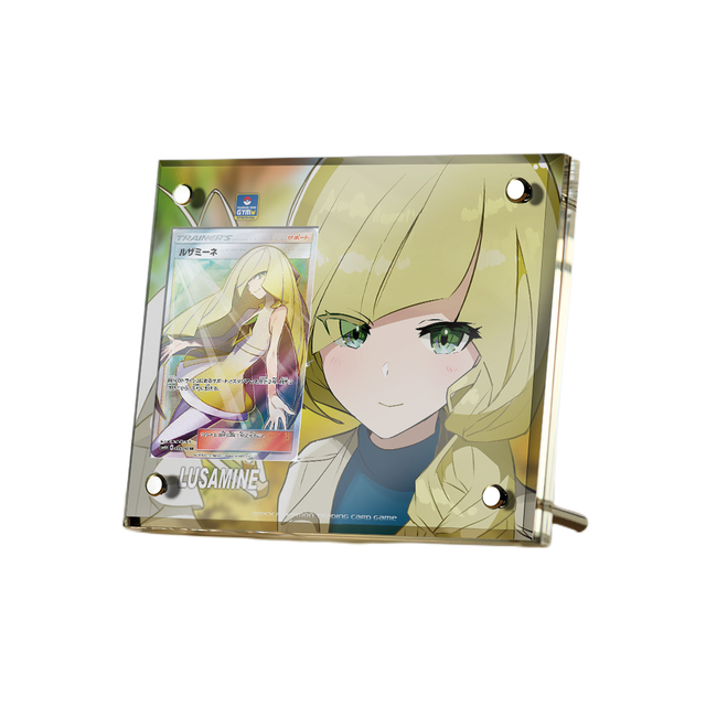 Supporto per esposizione in mattoncini per carte anime Pokémon PTCG