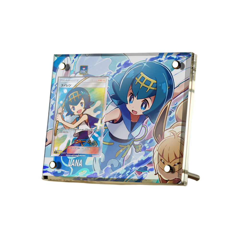 Supporto per esposizione in mattoncini per carte anime Pokémon PTCG