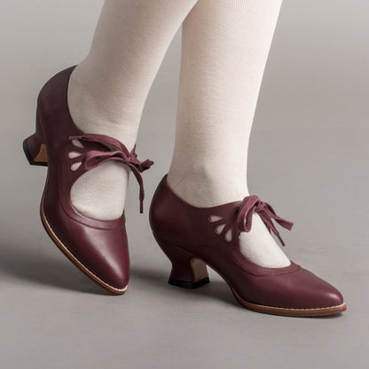 Gibson Edwardian Leather Shoes (Merlot)