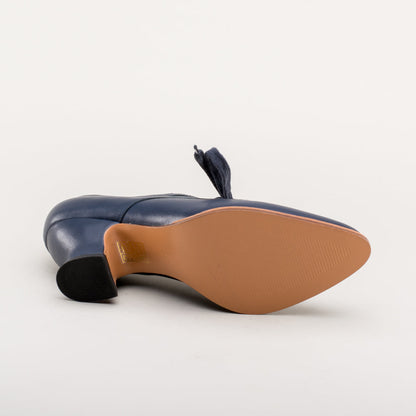 Gibson Edwardian Leather Shoes (Navy)