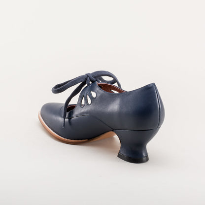 Gibson Edwardian Leather Shoes (Navy)