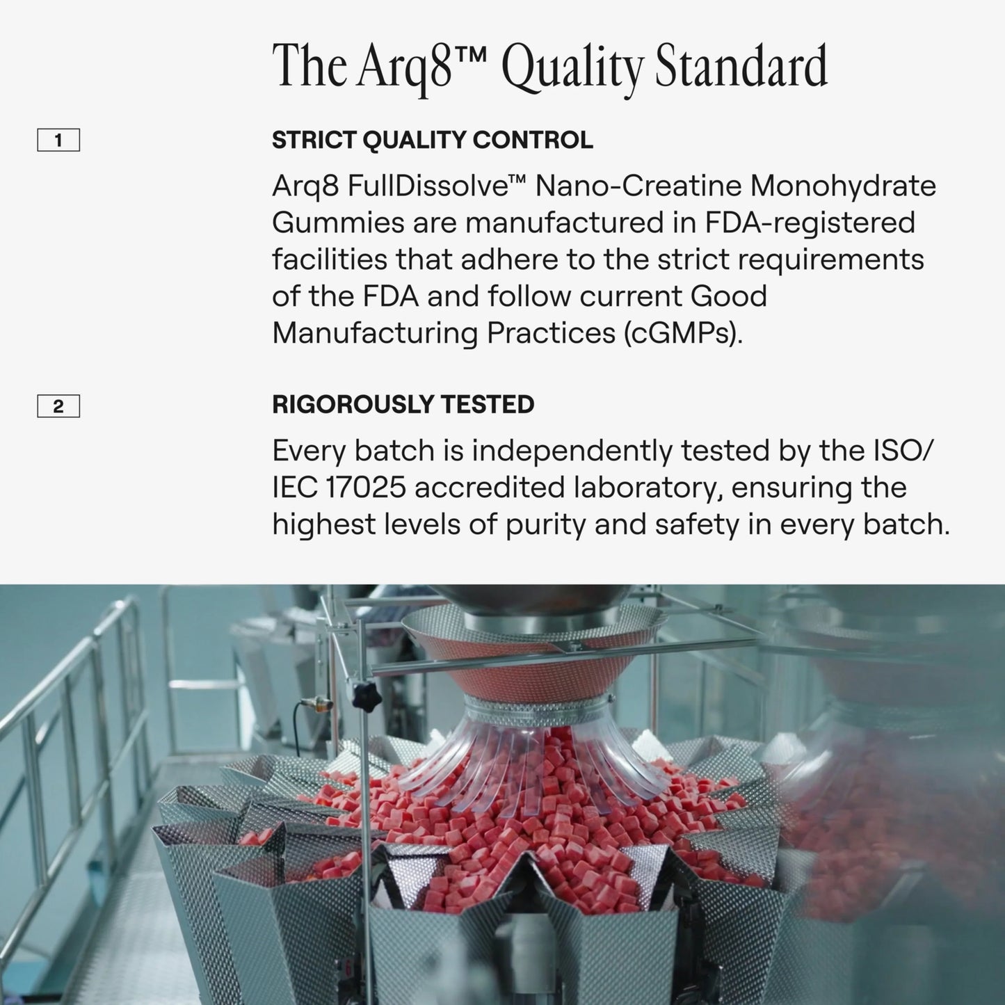 Caramelle Gommose di Creatina Monoidrato — Formula per le Prestazioni Senza Zucchero | Arq8™