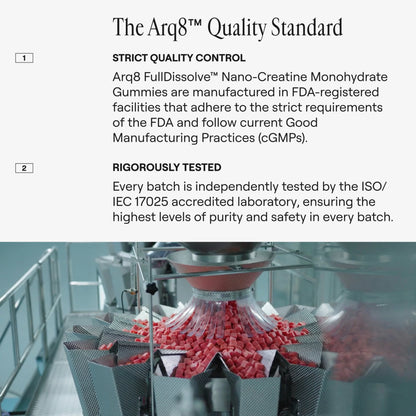 Caramelle Gommose di Creatina Monoidrato — Formula per le Prestazioni Senza Zucchero | Arq8™