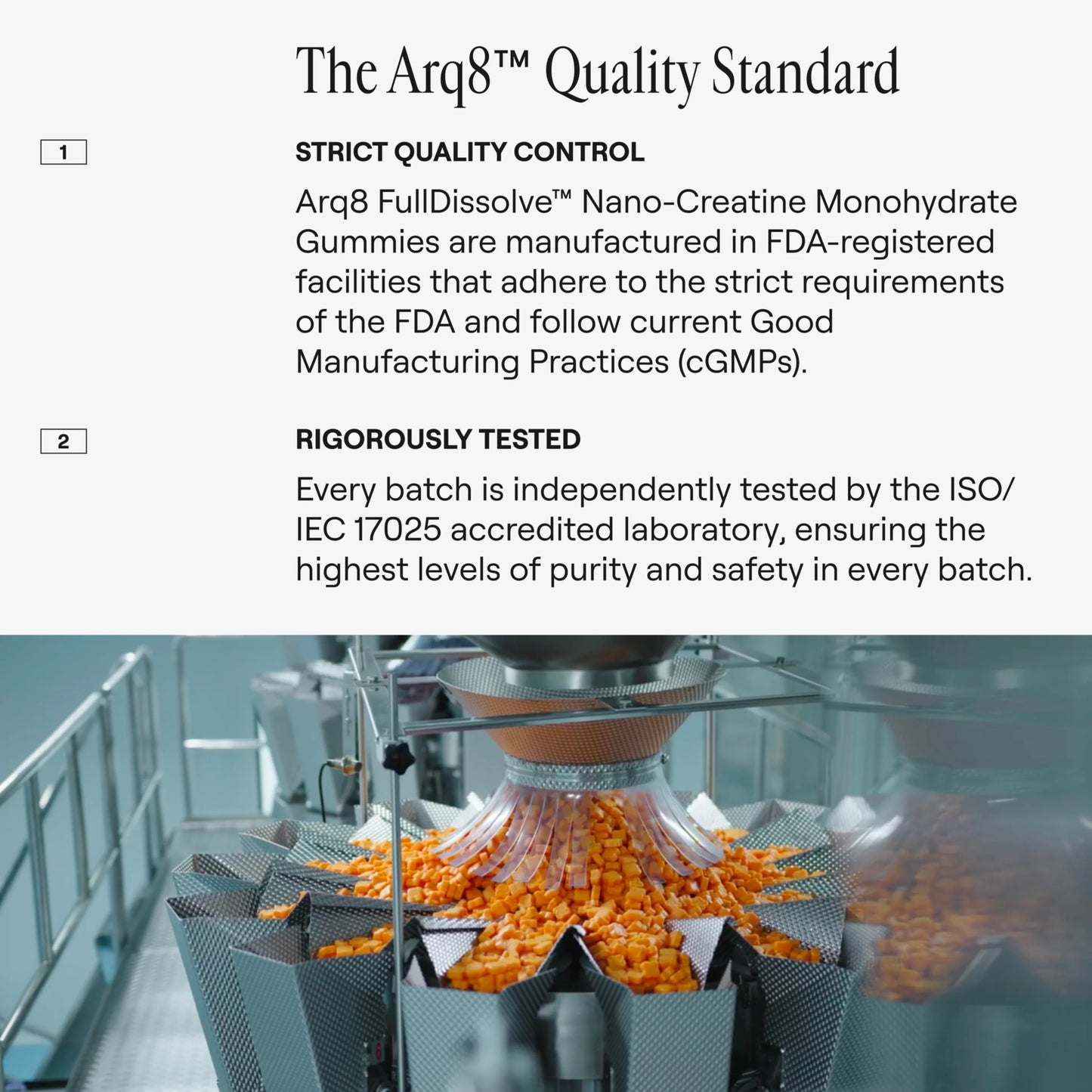 Caramelle Gommose di Creatina Monoidrato — Formula per le Prestazioni Senza Zucchero | Arq8™