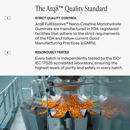 Caramelle Gommose di Creatina Monoidrato — Formula per le Prestazioni Senza Zucchero | Arq8™