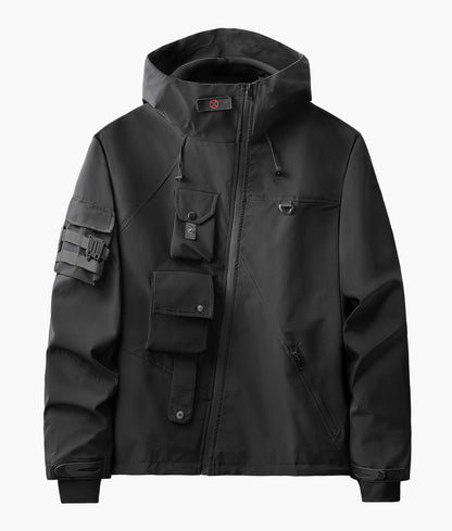 IBJ514 Giacca Funzionale Techwear Nera