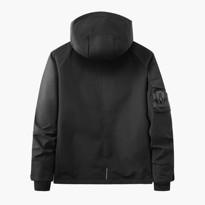 IBJ514 Giacca Funzionale Techwear Nera