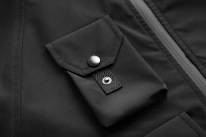 IBJ514 Giacca Funzionale Techwear Nera