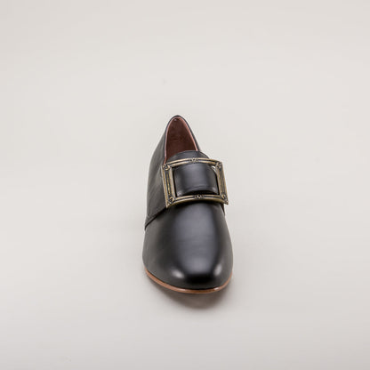 Kensington 18th Century Leather Shoes (Black)