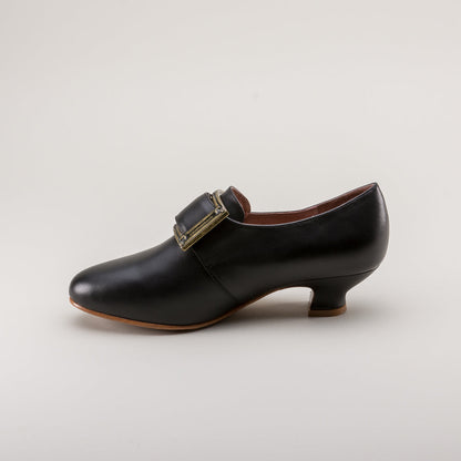 Kensington 18th Century Leather Shoes (Black)