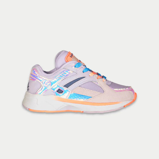 LA Gear Kids Catapult Light-Up Lowtop | Viola x Arancione