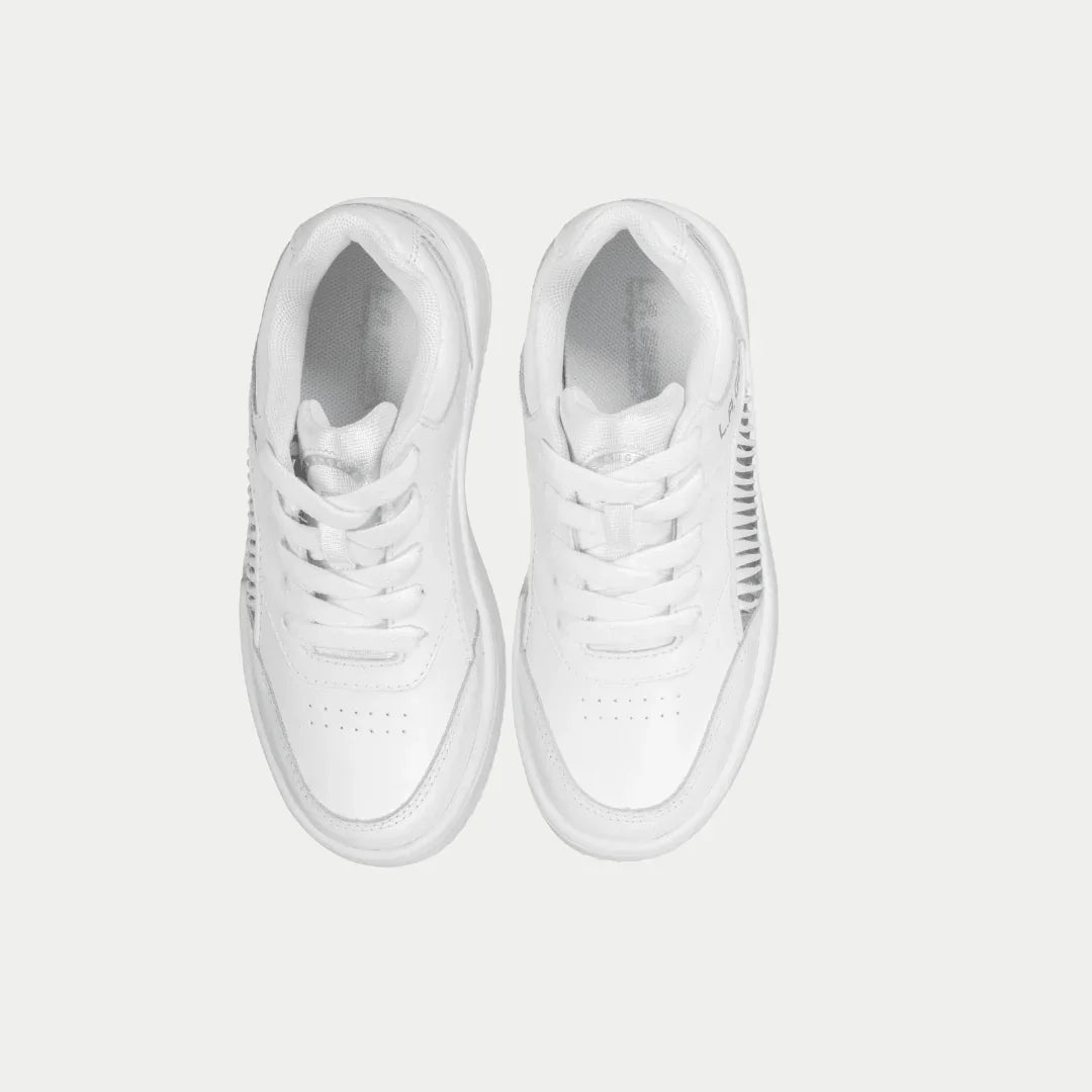 LA Gear Kids Flame Lowtop | White