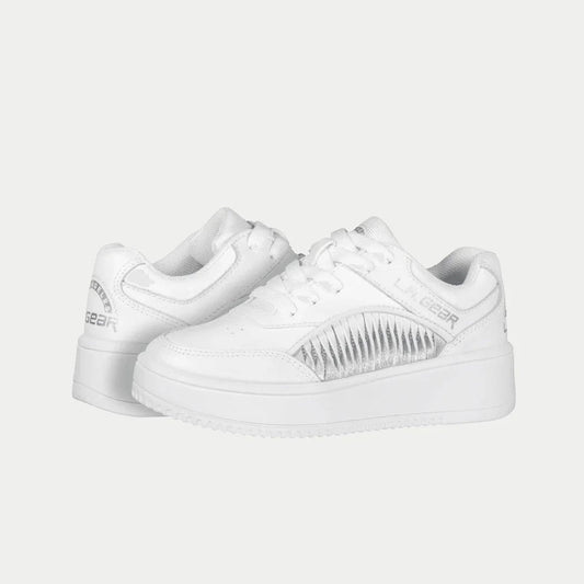 LA Gear Kids Flame Lowtop | Bianco