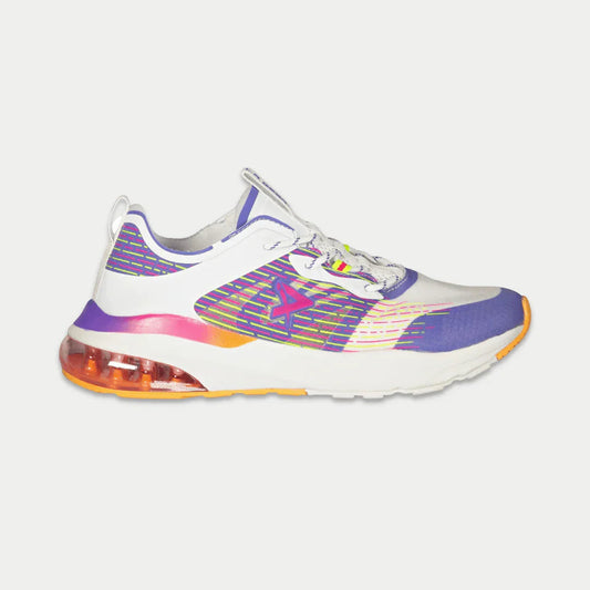 LA Gear Donna Artesia Lowtop | Bianco x Viola x Arancione