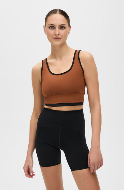 Reggiseno Lisse Castano/Nero