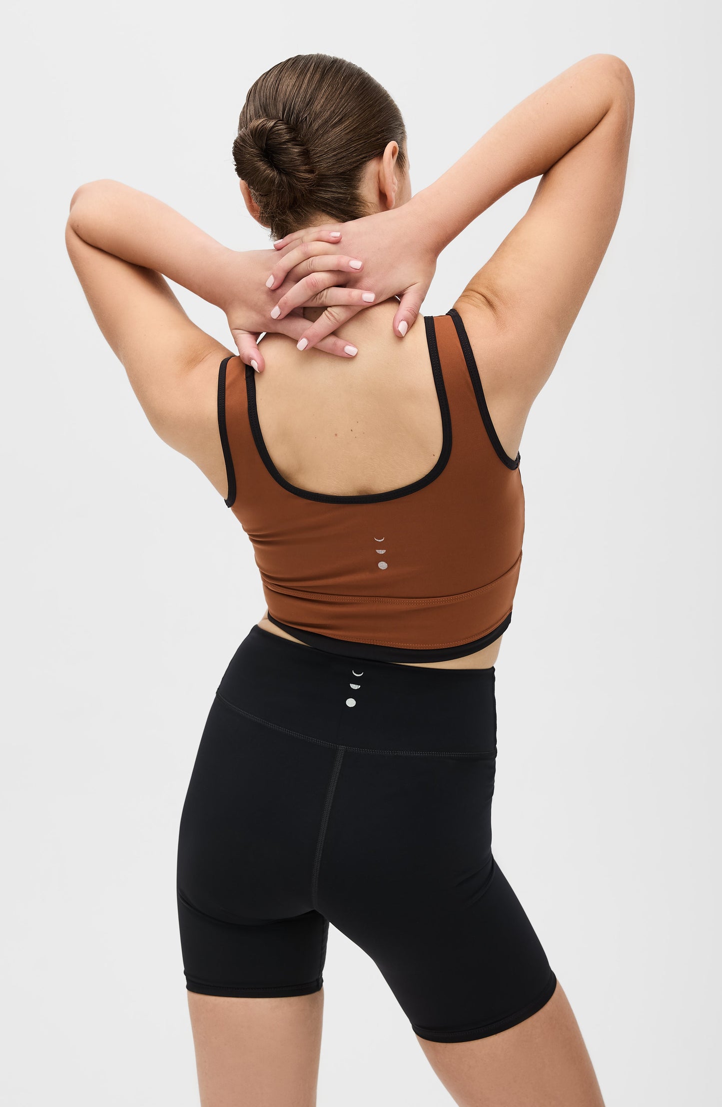 Reggiseno Lisse Castano/Nero