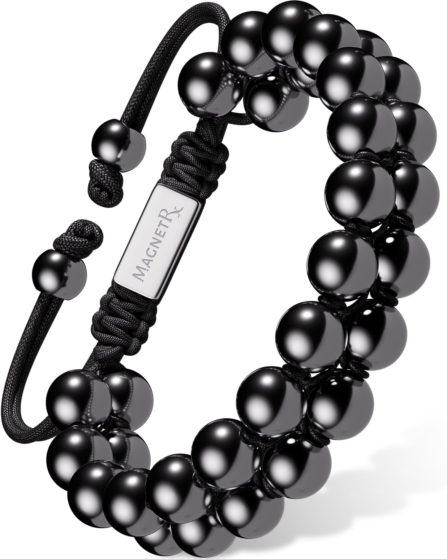 Bracciale doppio giro in ematite magnetica ad alta potenza
