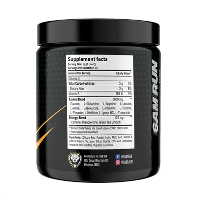 Polvere pre-allenamento per la maratona — Integratore per resistenza ed energia | 6AM Run