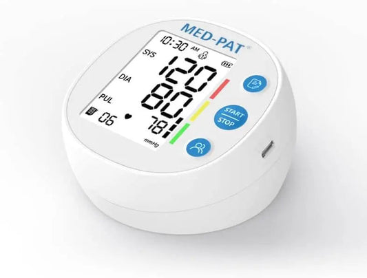 Tensiomètre rond Med-Pat BP-R | Appareil de tension artérielle numérique automatique – Homologué par la FDA