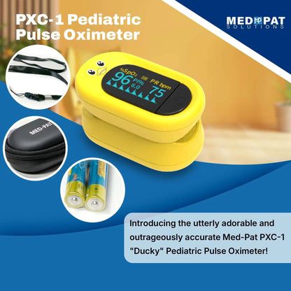 Pulsossimetro pediatrico Med-Pat “Ducky” PXC-1 | SpO₂ e frequenza cardiaca veloci | Idoneo FSA/HSA
